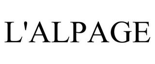 L'ALPAGE trademark