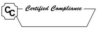 CC CERTIFIED COMPLIANCE trademark