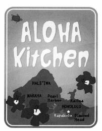 ALOHA KITCHEN HALE'IWA MAKAHA PEARL HARBOR KAILUA HONOLULU KAPAHULU AND DIAMOND HEAD trademark