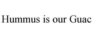 HUMMUS IS OUR GUAC trademark