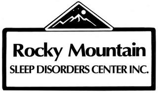 ROCKY MOUNTAIN SLEEP DISORDERS CENTER INC. trademark