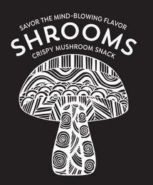 SAVOR THE MIND-BLOWING FLAVOR SHROOMS CRISPY MUSHROOM SNACK trademark