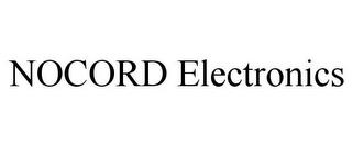 NOCORD ELECTRONICS trademark