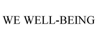 WE WELL-BEING trademark