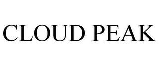 CLOUD PEAK trademark