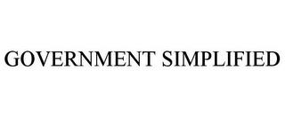 GOVERNMENT SIMPLIFIED trademark