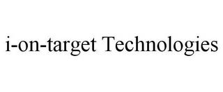 I-ON-TARGET TECHNOLOGIES trademark