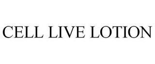 CELL LIVE LOTION trademark