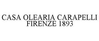 CASA OLEARIA CARAPELLI FIRENZE 1893 trademark