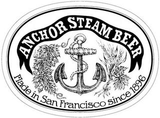 ANCHOR STEAM BEER MADE IN SAN FRANCISCOSINCE 1896 trademark