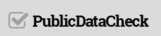 PUBLICDATACHECK trademark