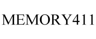 MEMORY411 trademark