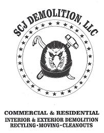 SCJ DEMOLITION, LLC COMMERCIAL &AMP; RESIDENTIAL INTERIOR &AMP; EXTERIOR DEMOLITION RECYCLING · MOVING · CLEANOUTS trademark