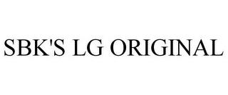 SBK'S LG ORIGINAL trademark