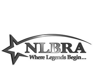 NLBRA WHERE LEGENDS BEGIN... trademark