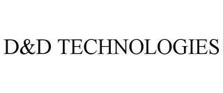 D&D TECHNOLOGIES trademark