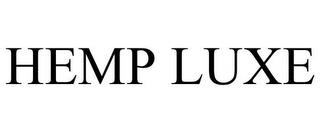 HEMP LUXE trademark