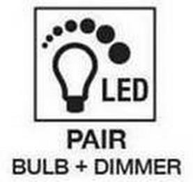 LED PAIR BULB + DIMMER trademark