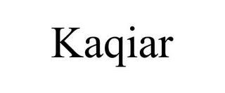 KAQIAR trademark