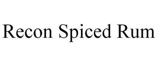 RECON SPICED RUM trademark