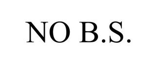 NO B.S. trademark