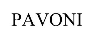 PAVONI trademark