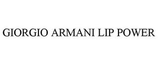 GIORGIO ARMANI LIP POWER trademark