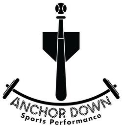 ANCHOR DOWN SPORTS PERFORMANCE trademark