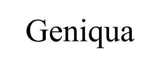 GENIQUA trademark