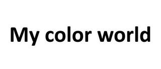 MY COLOR WORLD trademark