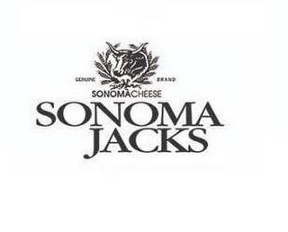 GENUINE BRAND SONOMA CHEESE SONOMA JACKS trademark