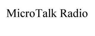 MICROTALK RADIO trademark