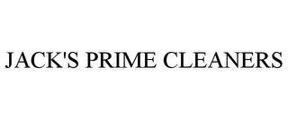 JACK'S PRIME CLEANERS trademark