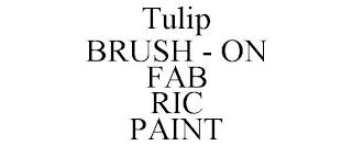 TULIP BRUSH - ON FAB RIC PAINT trademark