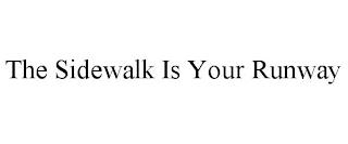 THE SIDEWALK IS YOUR RUNWAY trademark