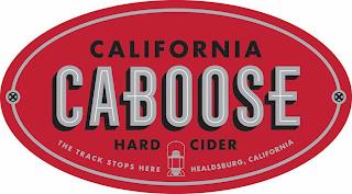 CALIFORNIA CABOOSE HARD CIDER THE TRACK STOPS HERE HEALDSBURG, CALIFORNIA trademark