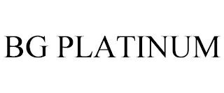 BG PLATINUM trademark