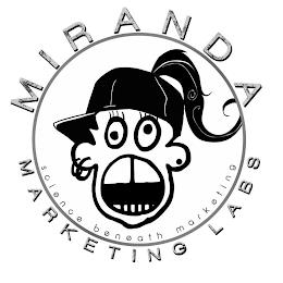 MIRANDA MARKETING LABS SCIENCE BENEATH MARKETING trademark