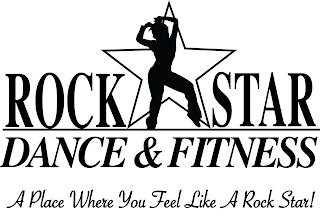 ROCK STAR DANCE & FITNESS A PLACE WHEREYOU FEEL LIKE A ROCK STAR! trademark