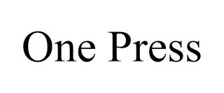 ONE PRESS trademark