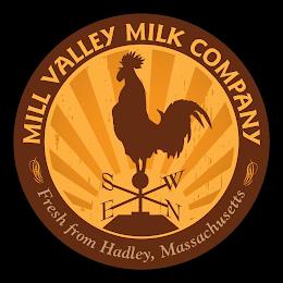 N E S W MILL VALLEY MILK COMPANY NSEW FRESH FROM HADLEY, MASSACHUSETTS trademark