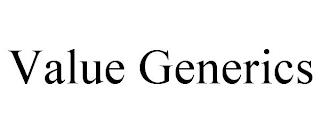 VALUE GENERICS trademark