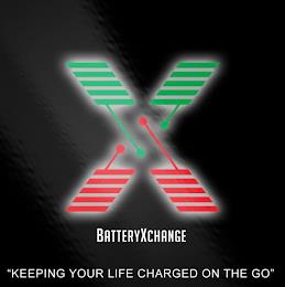 BATTERYXCHANGE "KEEPING YOUR LIFE CHARGED ON THE GO" trademark