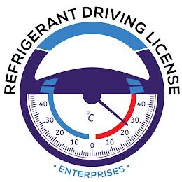 REFRIGERANT DRIVING LICENSE ·ENTERPRISES· trademark