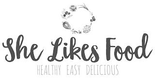 SHE LIKES FOOD HEALTHY EASY DELICIOUS trademark