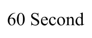 60 SECOND trademark