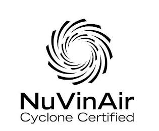 NUVINAIR CYCLONE CERTIFIED trademark