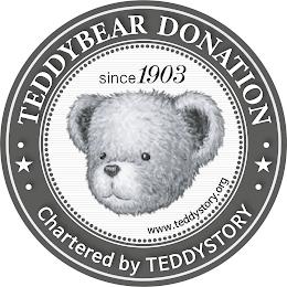 TEDDYBEAR DONATION · · CHARTERED BY TEDDYSTORY · SINCE 1903 WWW.TEDDYSTORY.ORG trademark