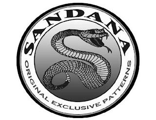 SANDANA ORIGINAL EXCLUSIVE PATTERNS trademark