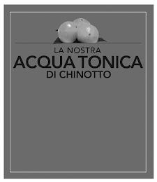 LA NOSTRA ACQUA TONICA DI CHINOTTO trademark